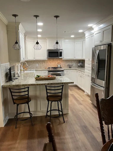Modern White Kitchen Remodel